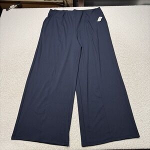 NWT Old Navy Women's Powersoft Pants Go-Dry Wide Leg Pockets Hi-Rise Stretch 2X
